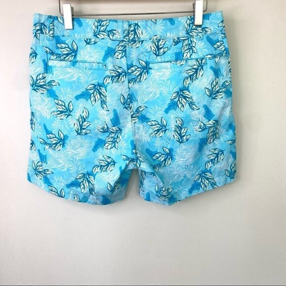 Caribbean Joe shorts, high waisted, in a stretch cotton blend, botanical print - Picture 4 of 7